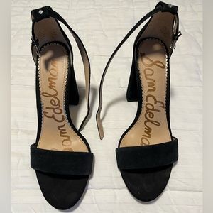 Black Open-toe Sam Edelman Heels